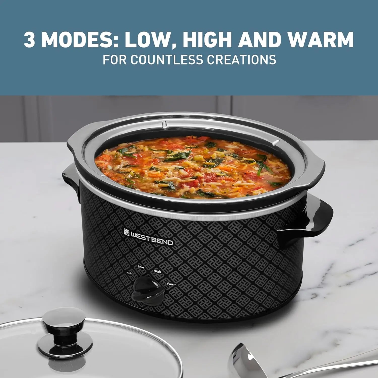 Slow Cooker 4-Quart Manual Crockery Style