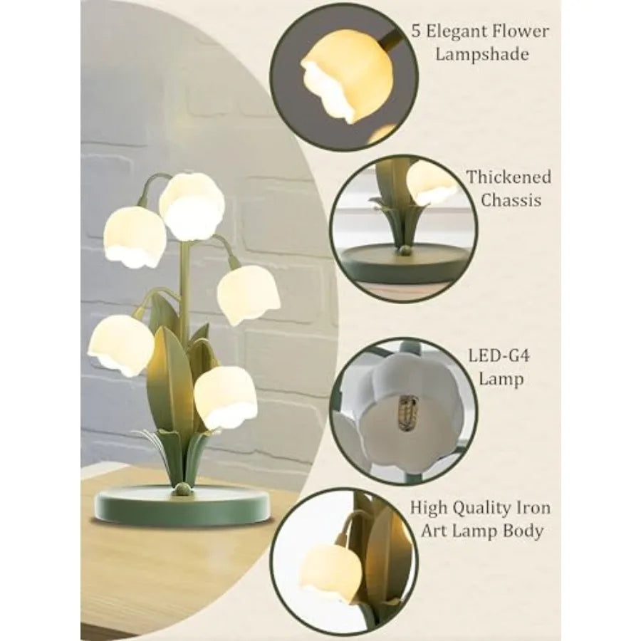 Lily of the Valley Flower Lamp for Home