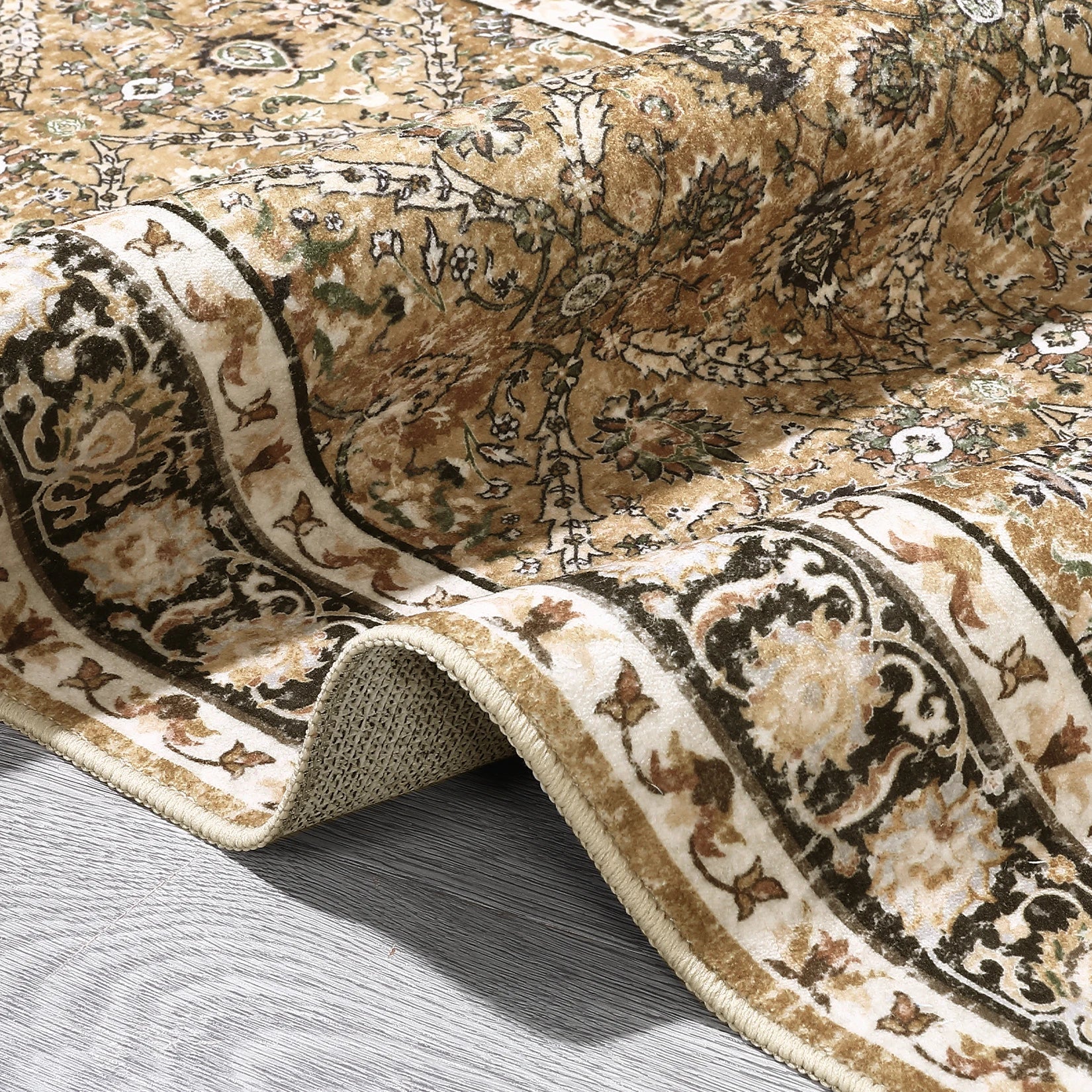 Rug for Living Room, Machine Washable, Non-Slip