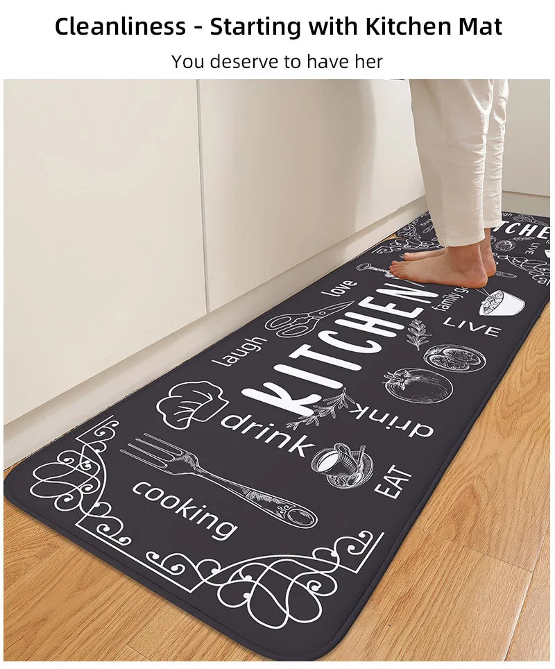 Cozy Kitchen carpet washable, non-slip, absorbent floor mat assorted sizes