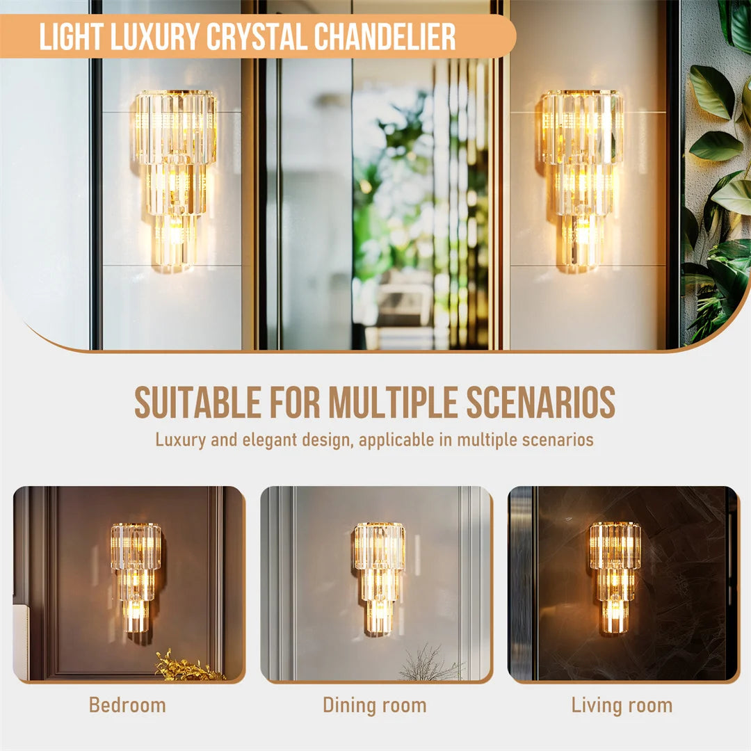 Luxurious Crystals Sconces for Wall