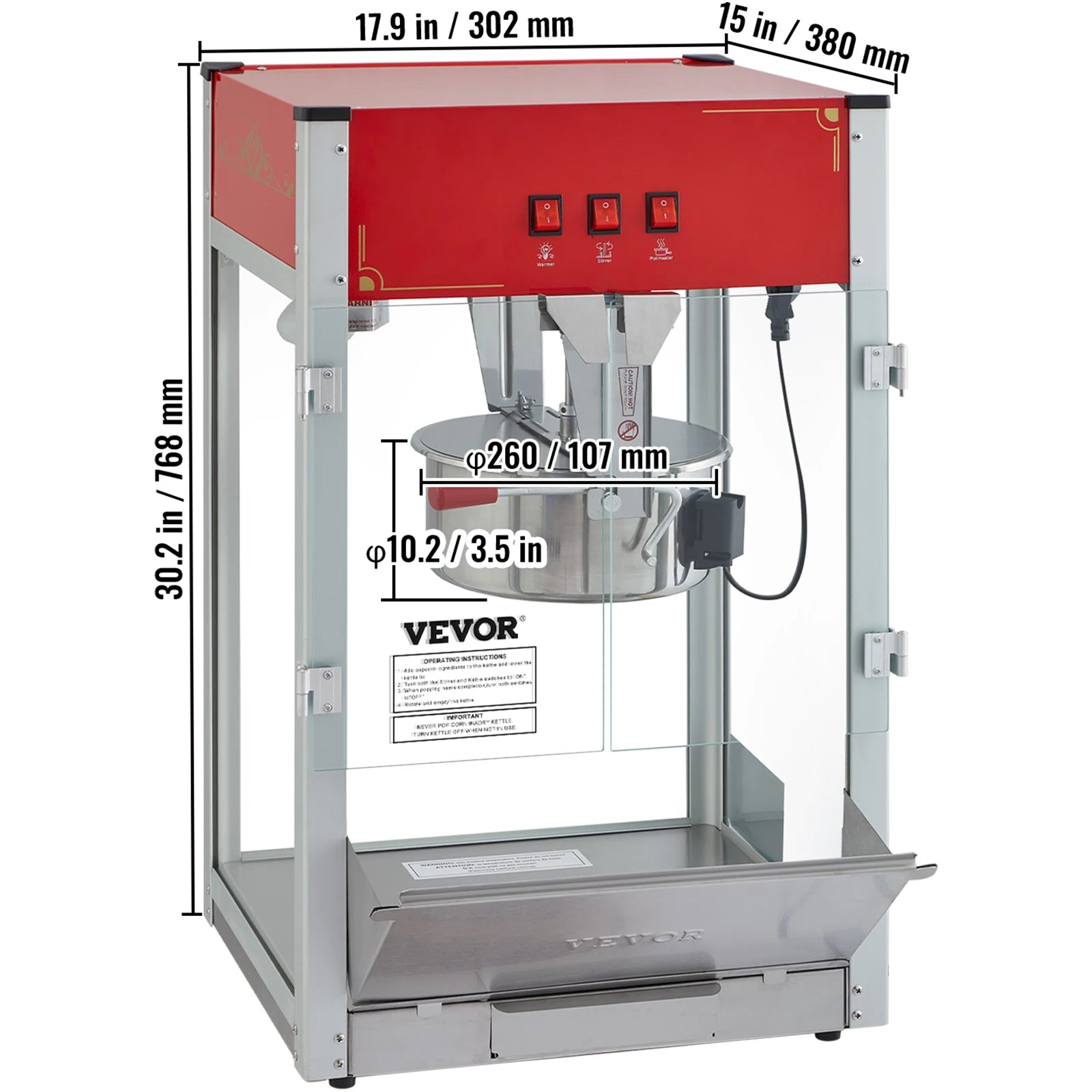 Pop Away!!! Electric Popcorn Maker Commercial 8/12Oz