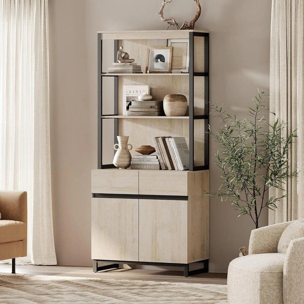 Beautiful 72" Tall Bookshelf Library Bookcase