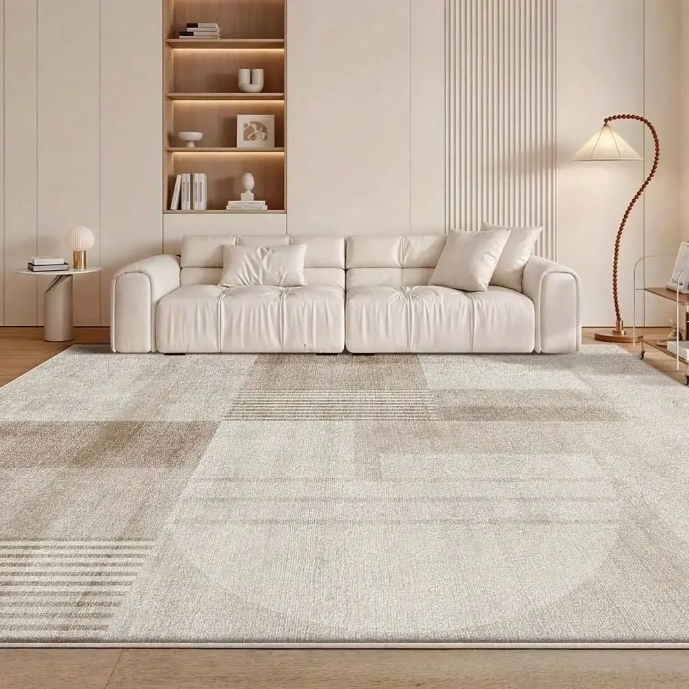 Elegant Geometric Pattern Area Rug Washable Rug Vintage