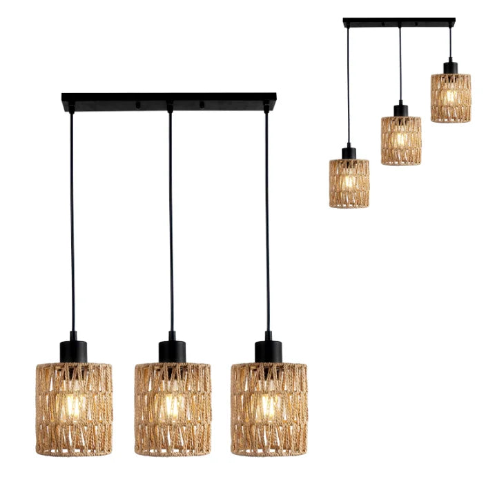 Farmhouse Boho Hanging Light Fixture