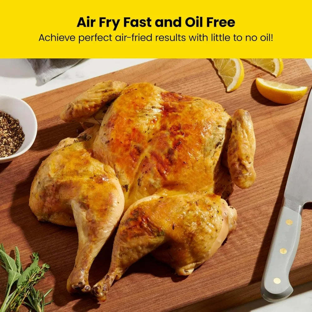 CHEFMAN 6 Quart Dual Basket Air Fryer Oven Easy View Windows