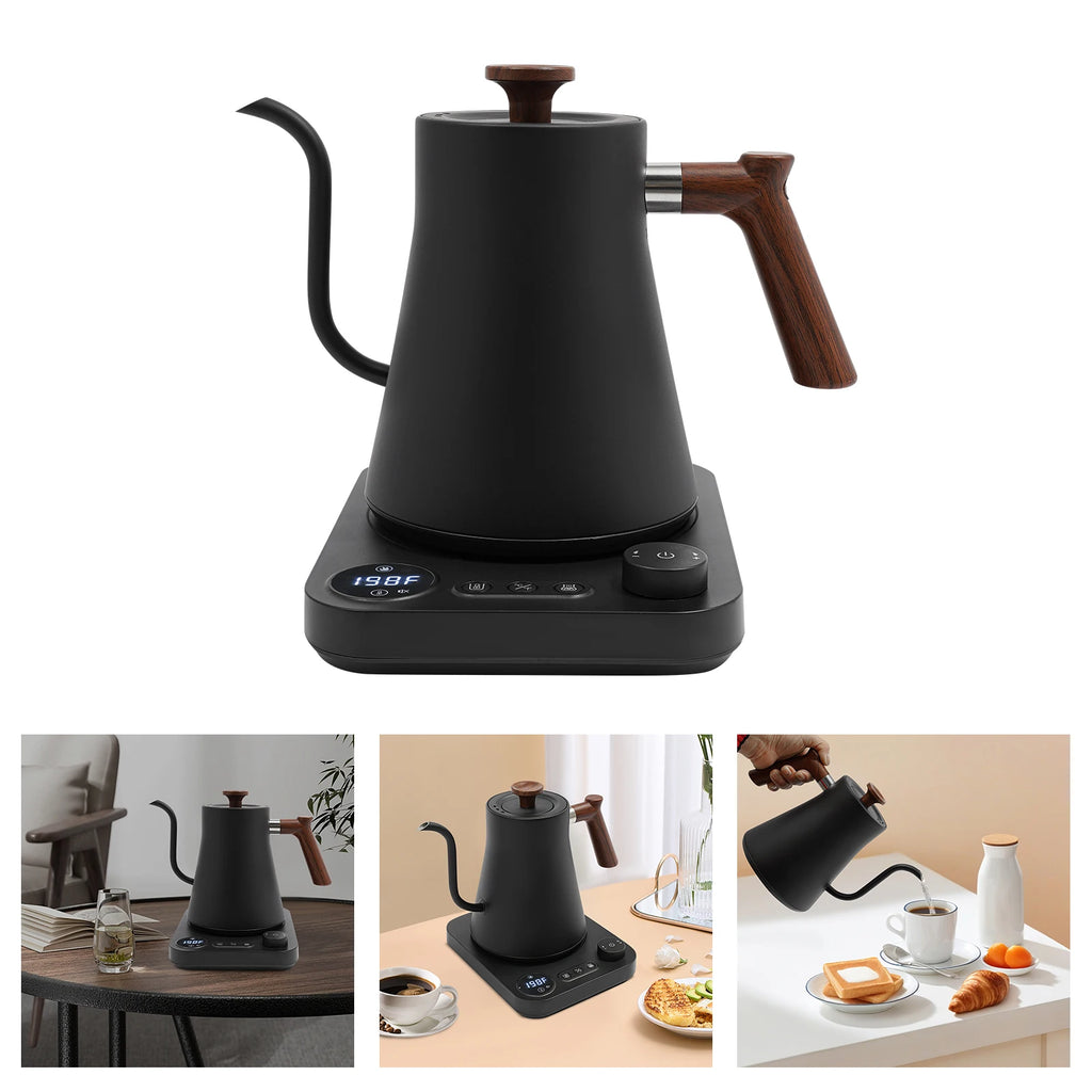 Tea Time!! Precision Gooseneck Kettle Electric 1200W, 0.9L