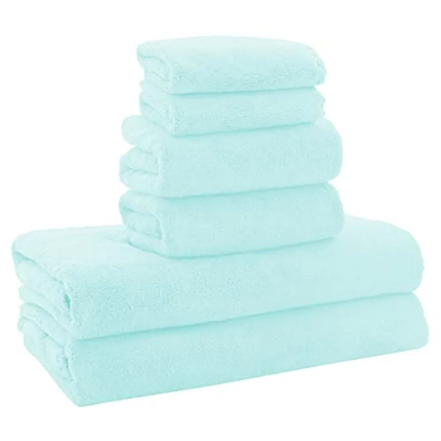 Ultra Soft Towel Set - Quick Drying - 2 Bath Towels 2 Hand Towels 2 Washcloths