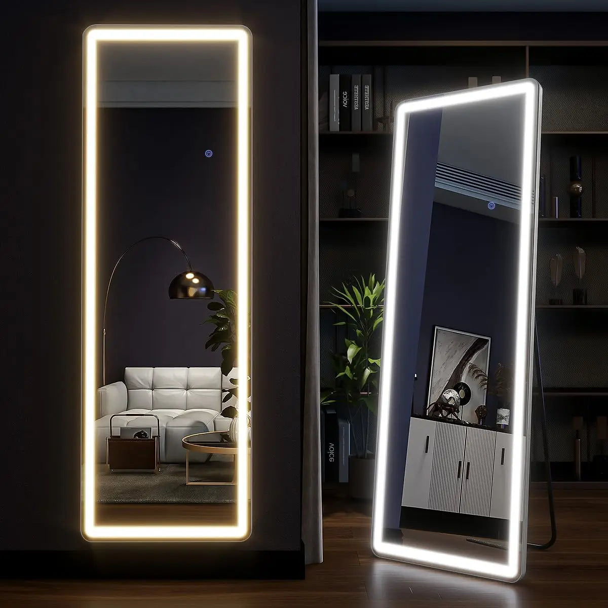 63"x20" Full Length Mirror with Lights,LED Mirror