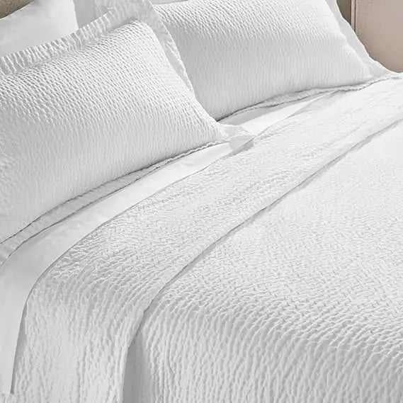 Coverlet King Size | Lightweight & Breathable Cotton Blend | Bedspread