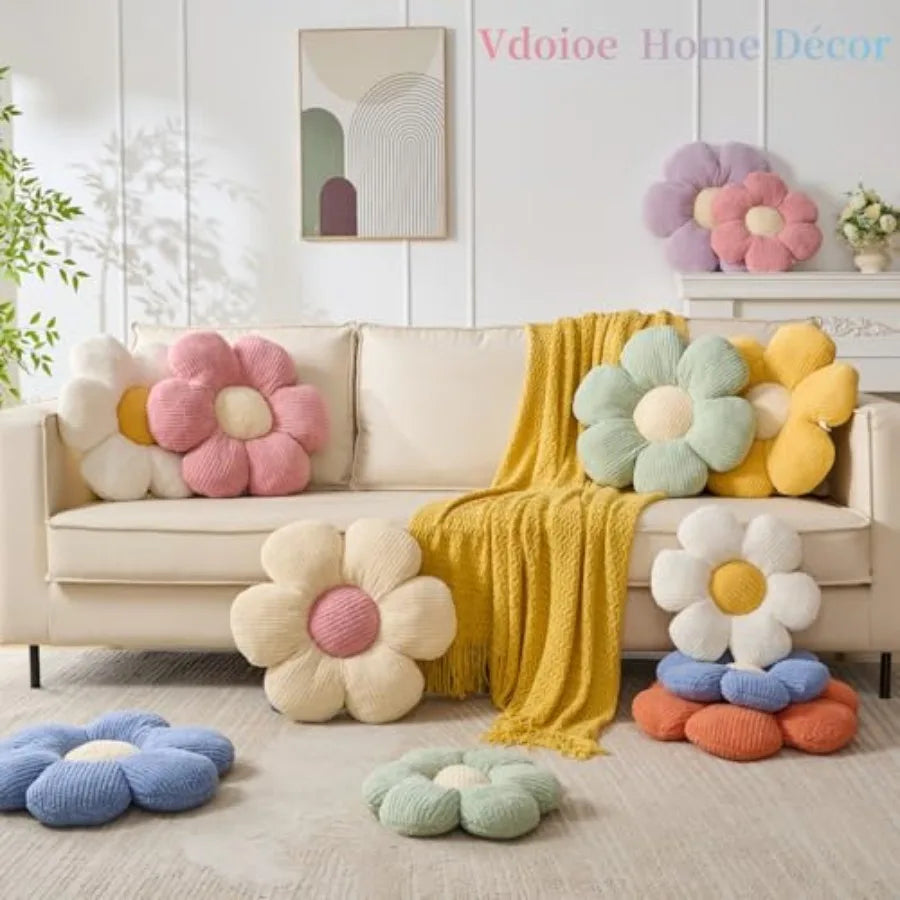 Daisy Throw Pillow Daisy Decorative Pillow Cushion 15.75"