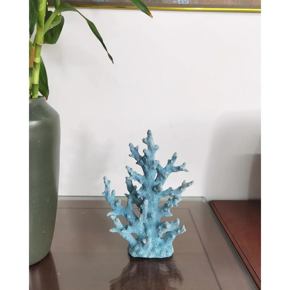 Lifelike Coral Reef Resin Sculpture Statue Handmade Ocean Decor
