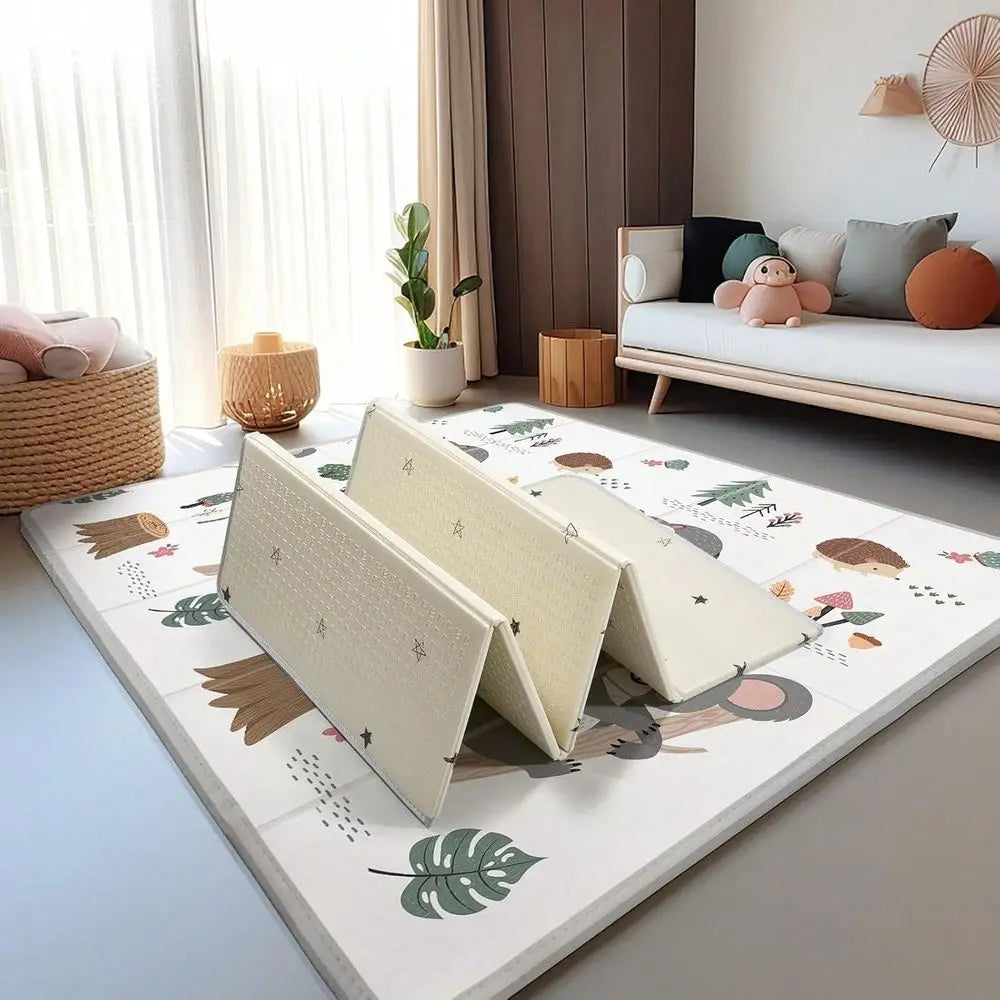 Play Mat 79 X 71 , Reversible Foldable Foam Floor Playmat For Kids