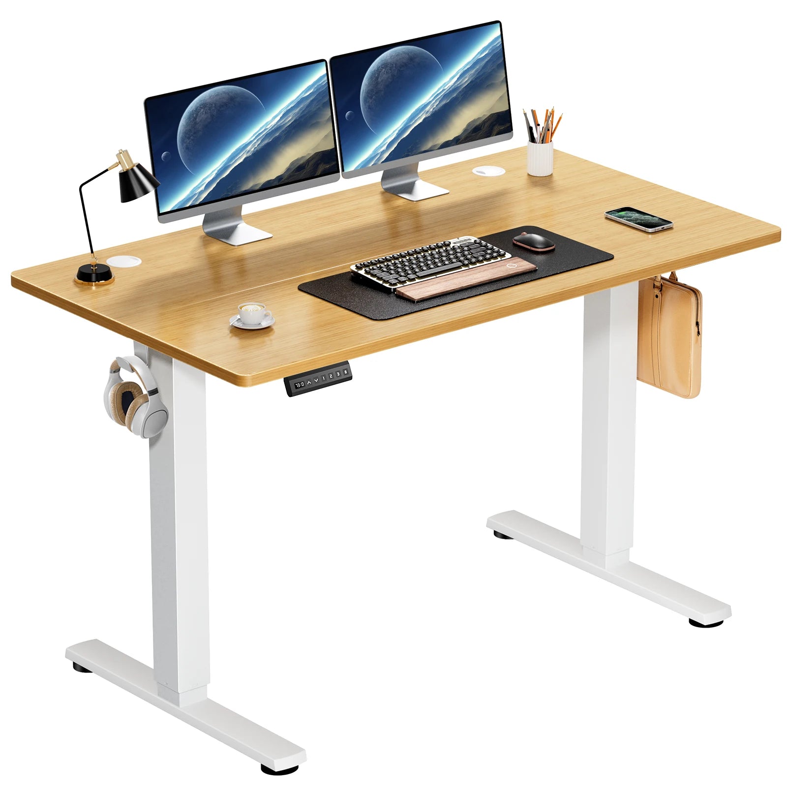 Electric Standing Desk Height Adjustable 40x24 Inch Computer Desk