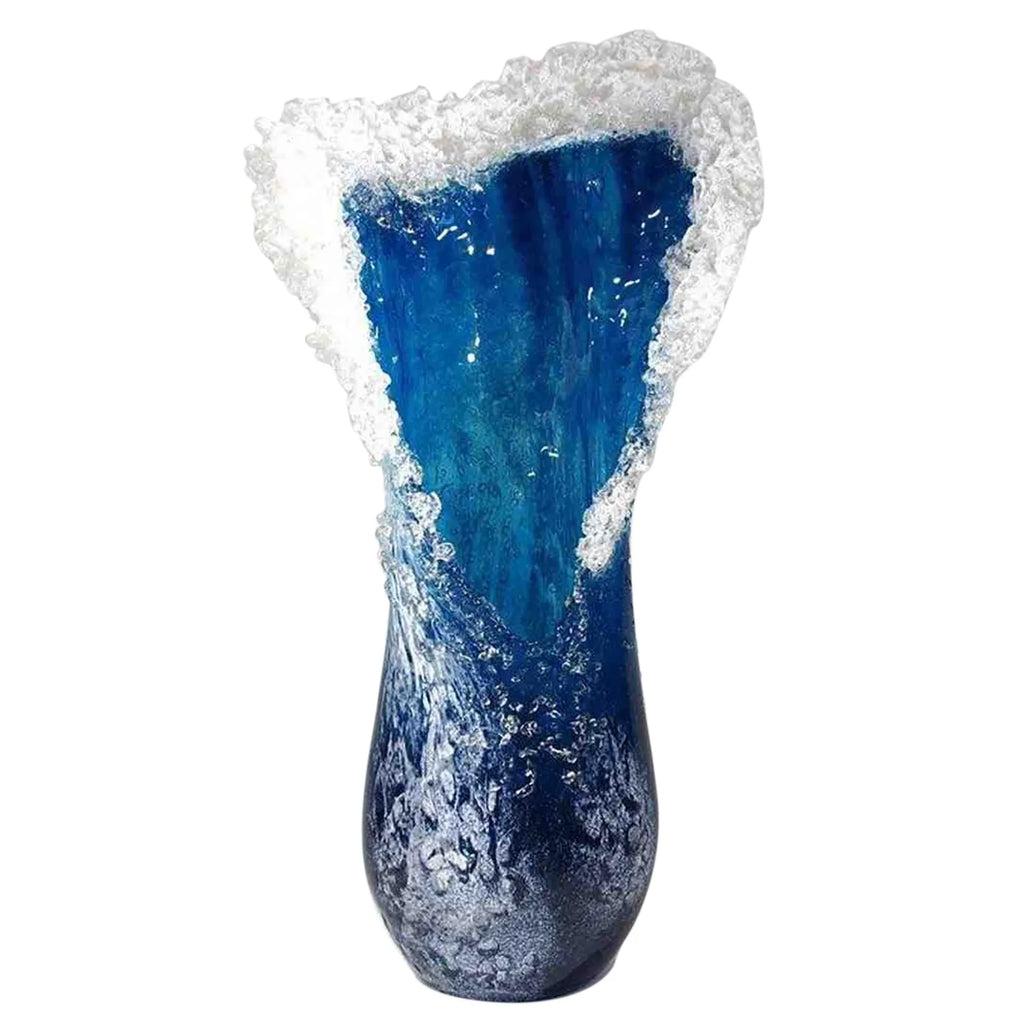 Majestical Wavy Vase Coastal Blue