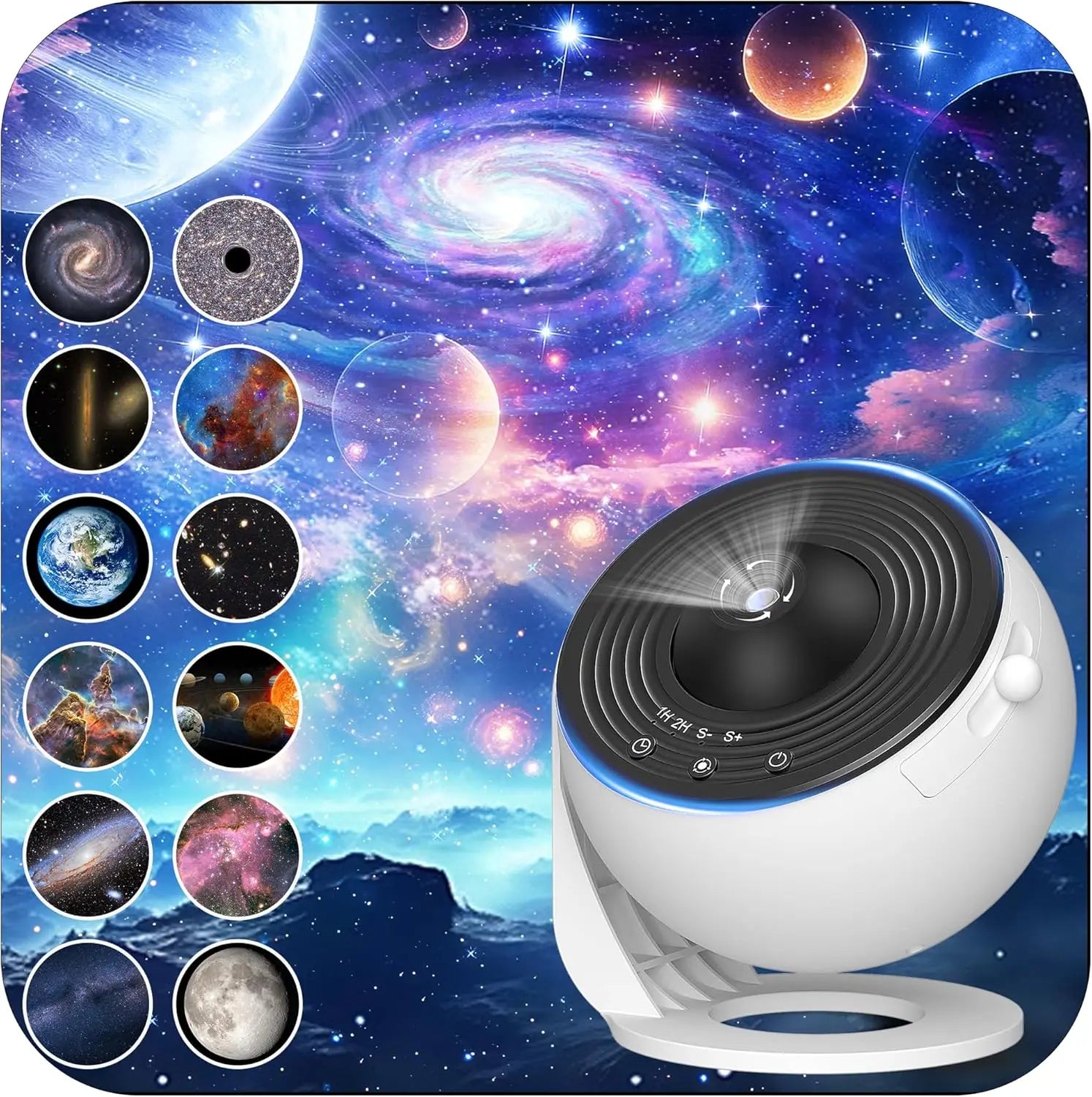 COOL FOR KIDS Galaxy Projector for Bedroom, HD Image Star Projector, Adjustable Galaxy Light Knob