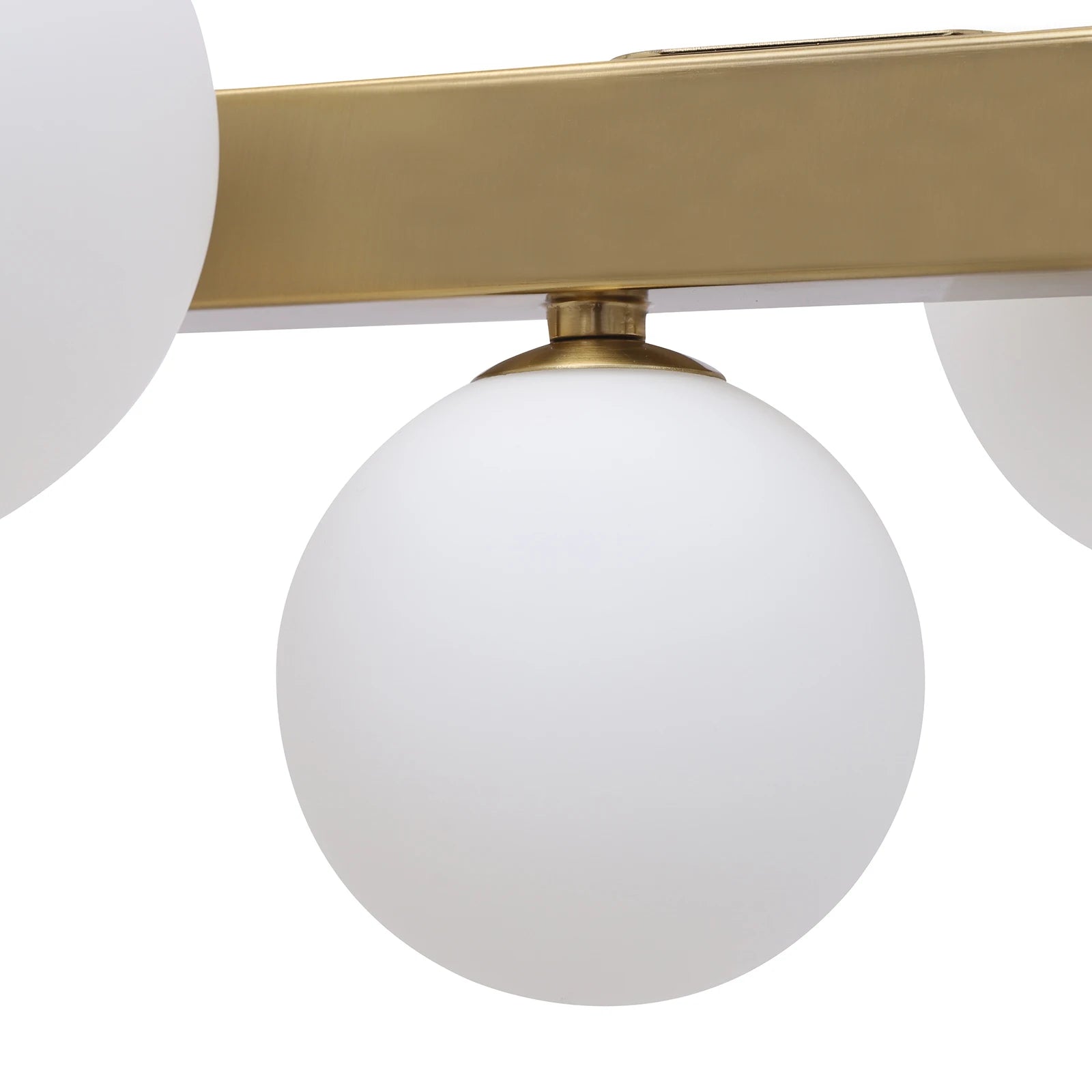 Mid Century Modern Chandelier Linear 7-Light Gold Pendant Light LED