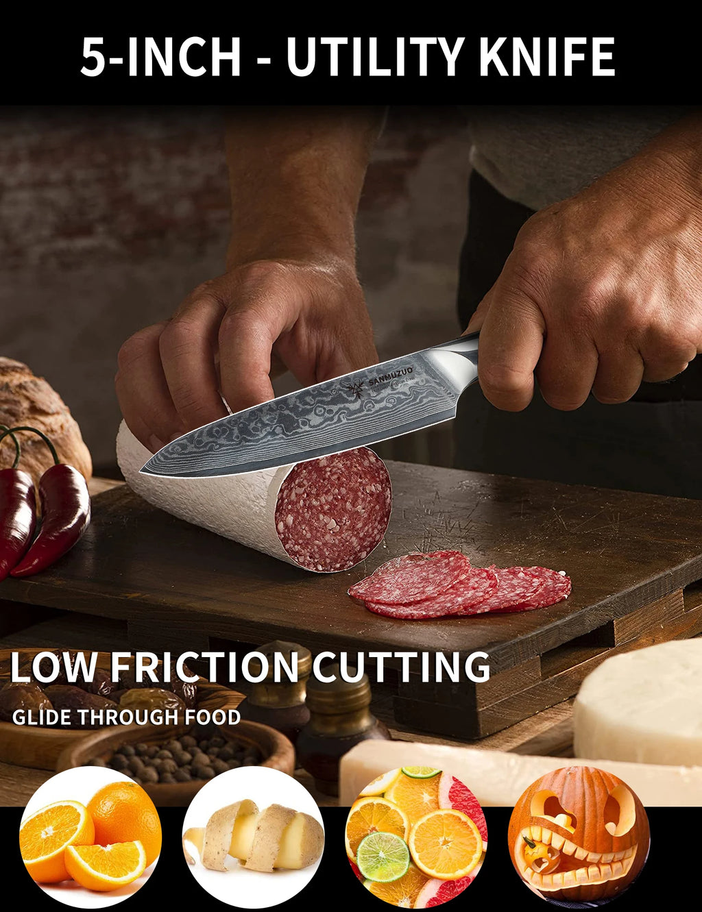 Elegant  2PCS Kitchen Knife Set - Ultra Sharp Damascus Steel  Beautiful Color Options