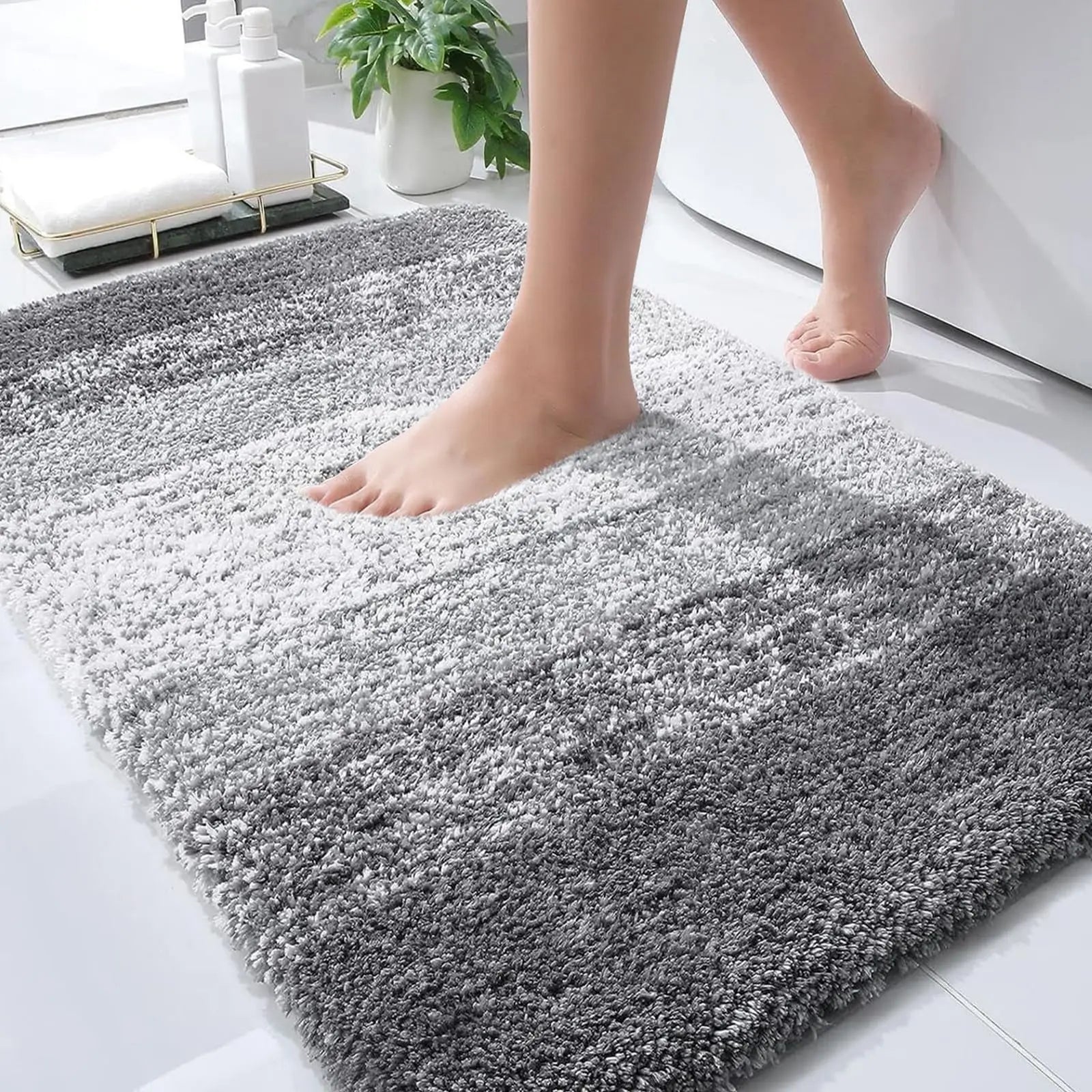 Bathroom Rug 30x20in Microfiber Soft Absorbent