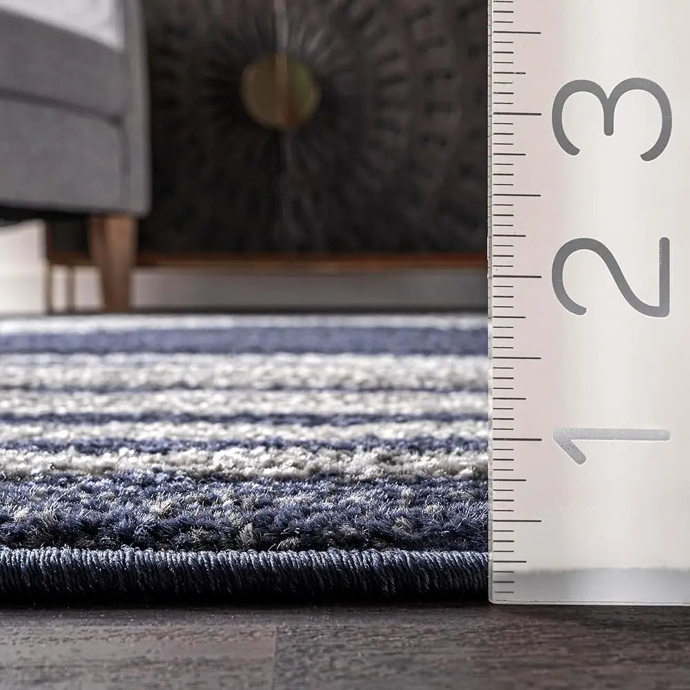 Thomas Paul Starfish And Striped Area Rug, 5X8, Blue