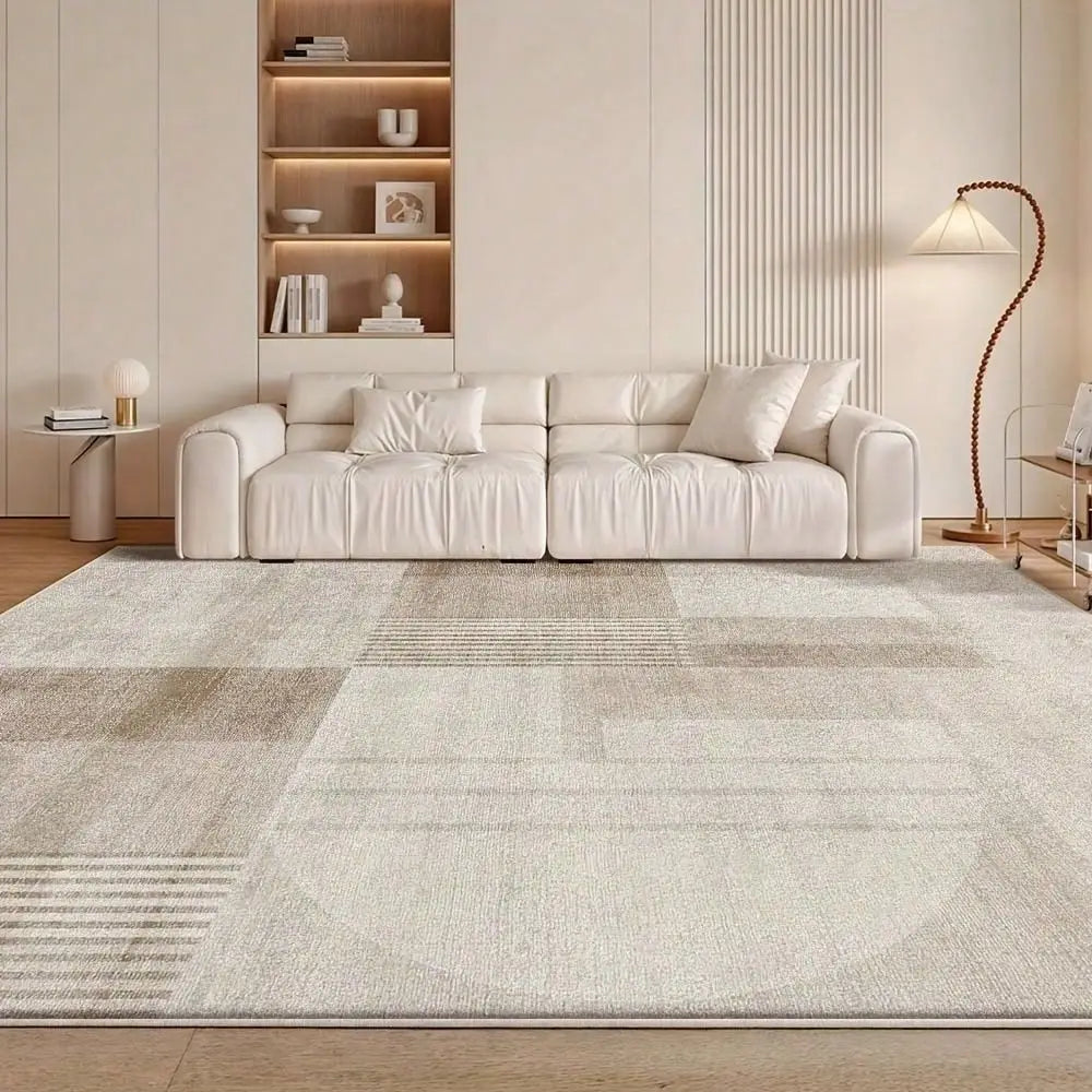 Elegant Geometric Pattern Area Rug Washable Rug Vintage