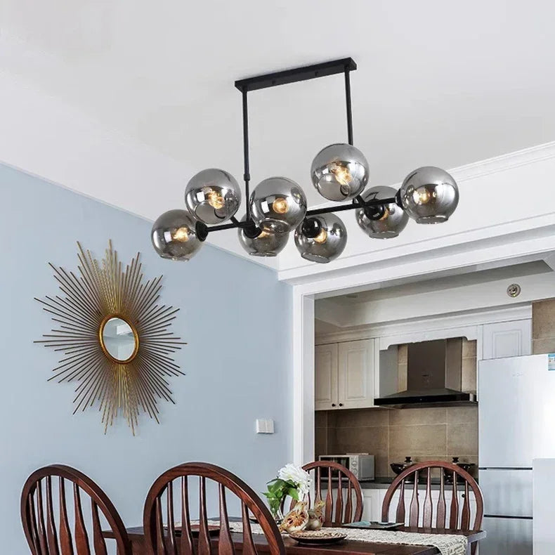 Grey Glass LED Pendant Lights  Chandeliers