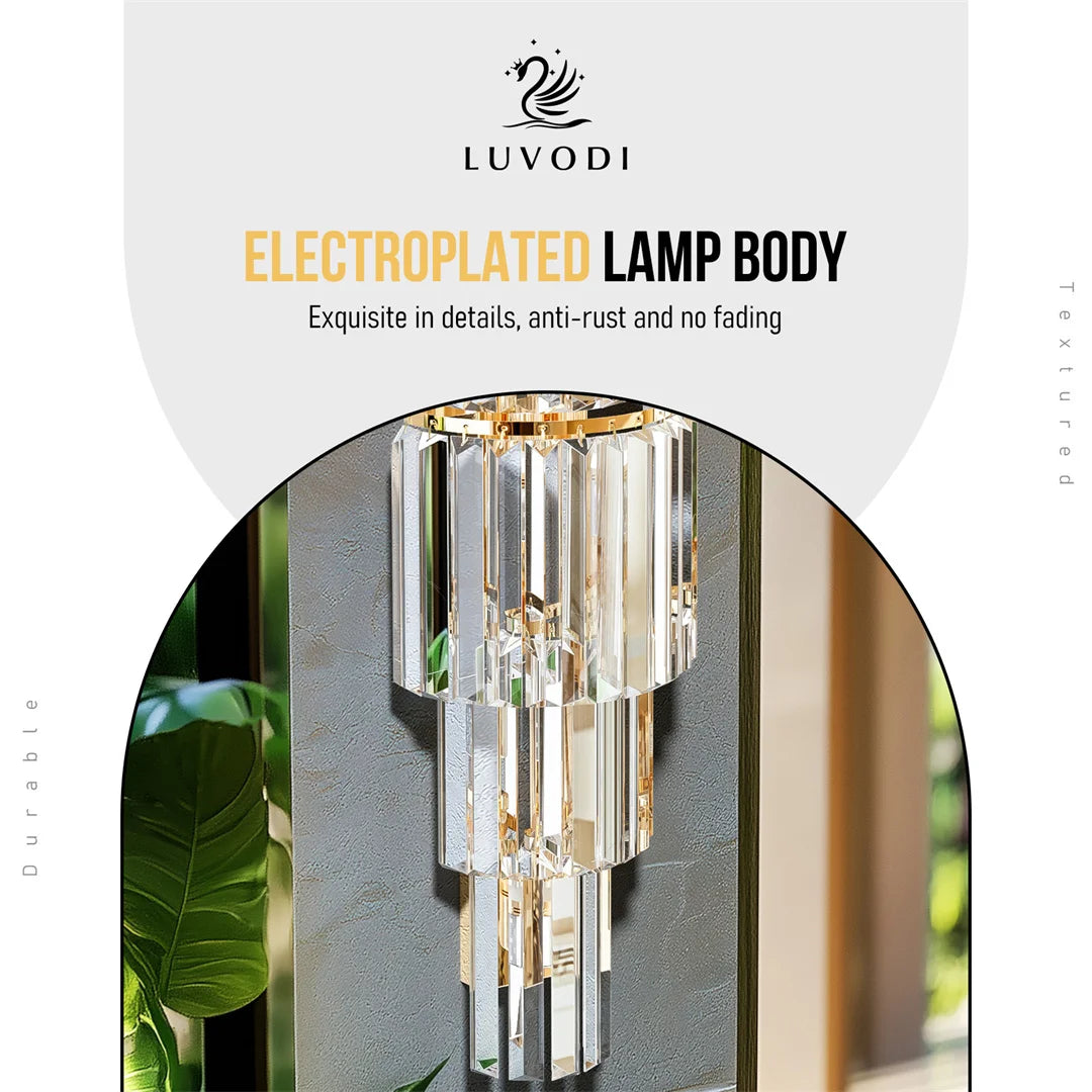 Luxurious Crystals Sconces for Wall