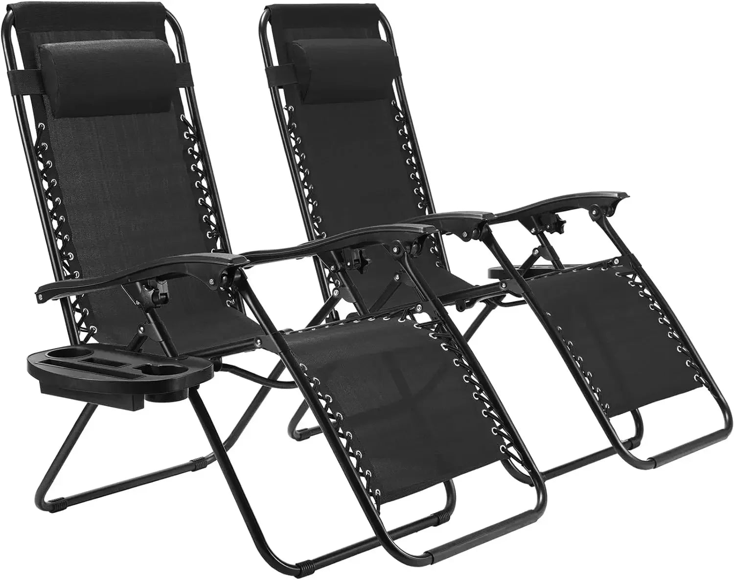 2Pcs Outdoor Foldable Chair, Zero Gravity Chair