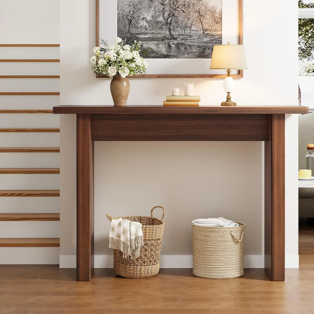 Add to your Foyer!! Fluted Wooden Rectangular Console & Sofa Table ,Narrow