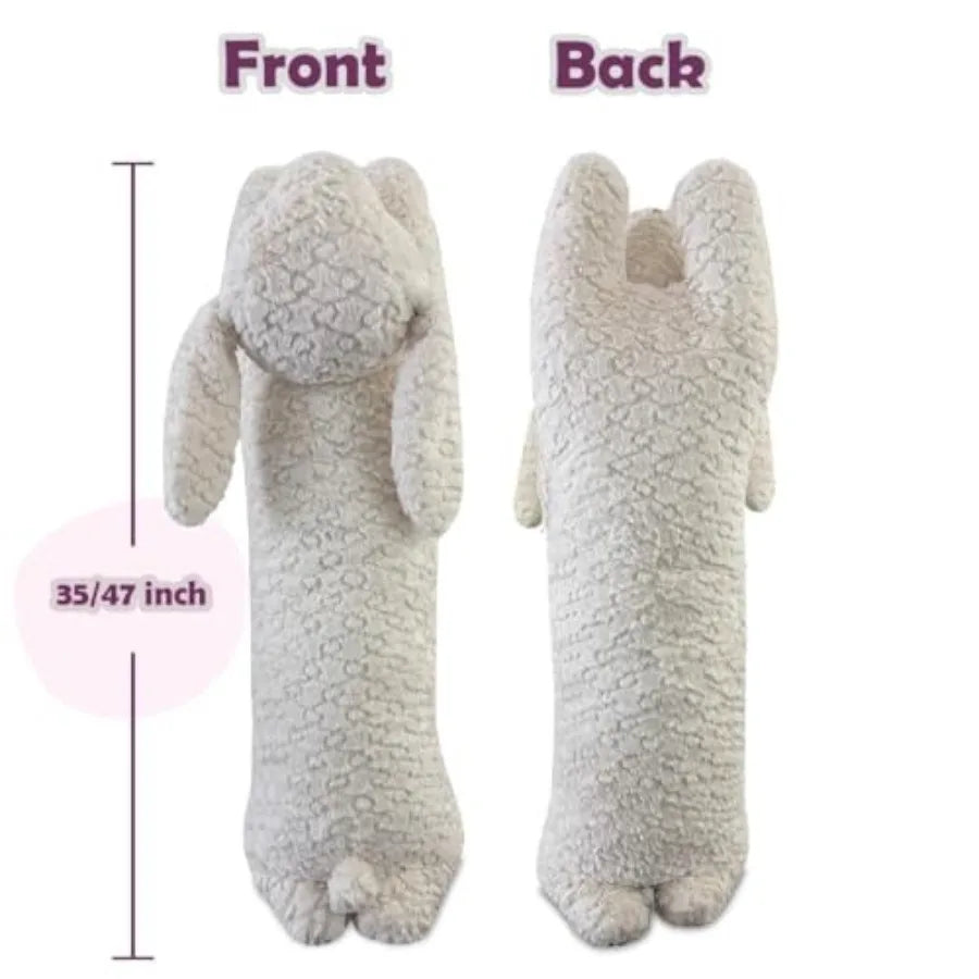 So Soft Rabbit Plush Pillow, Rabbit Stuffed Animal, Rabbit Plush Long Body Pillow