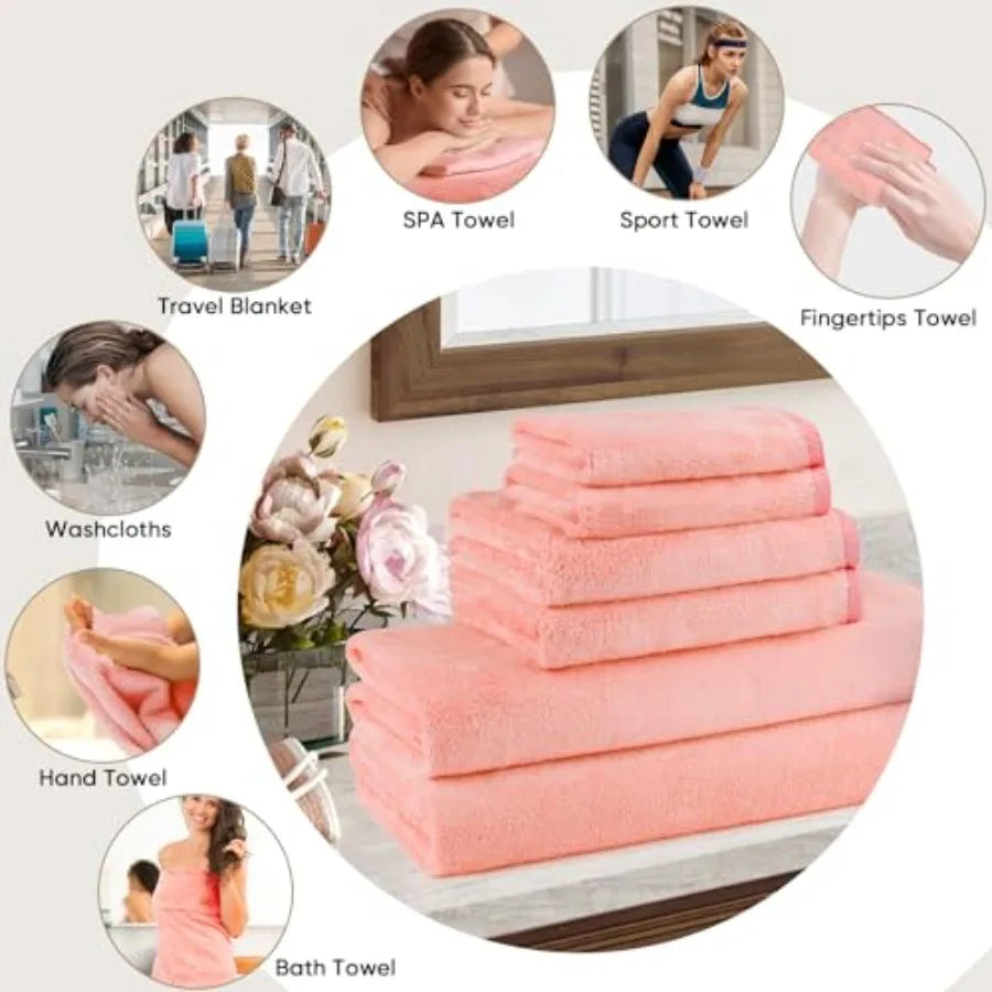 Towel Set - Soft and Lightweight -  Assorted sizes