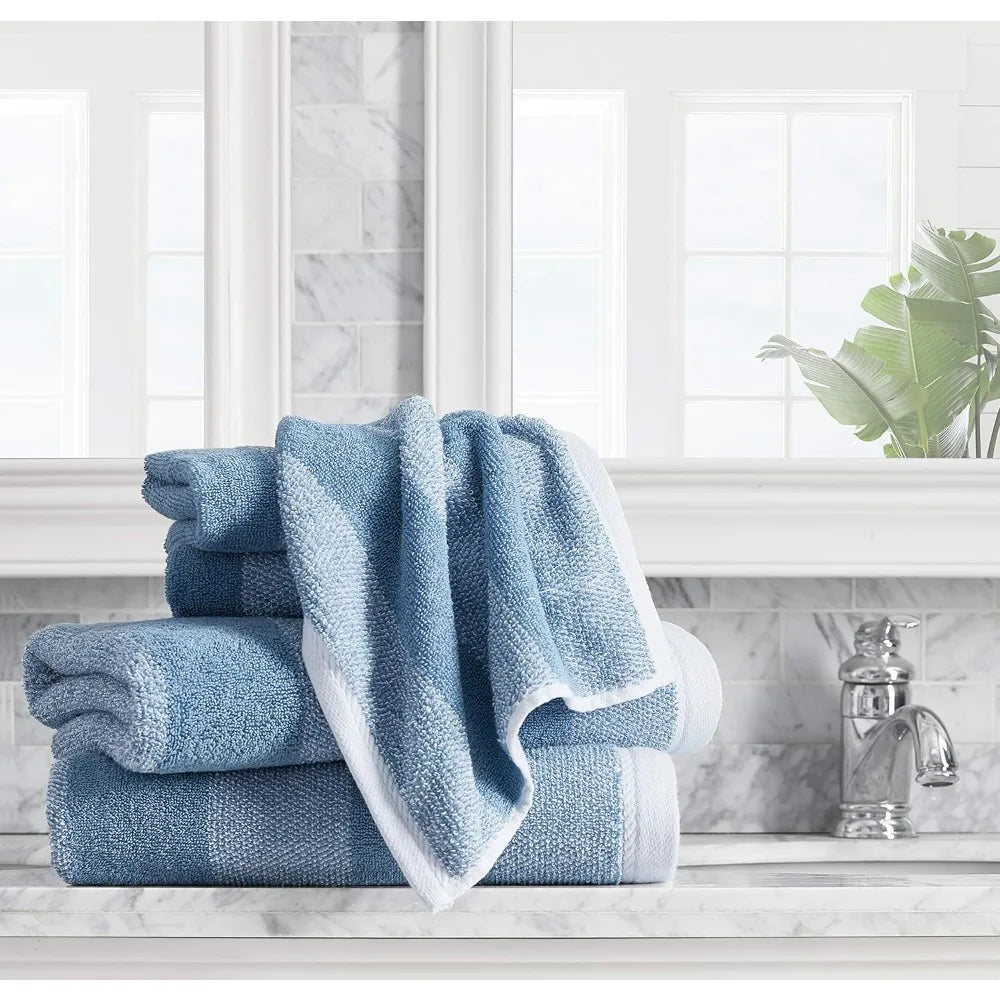 Bath Towels, 100% Soft & Absorbent Cotton& Quick Dry,