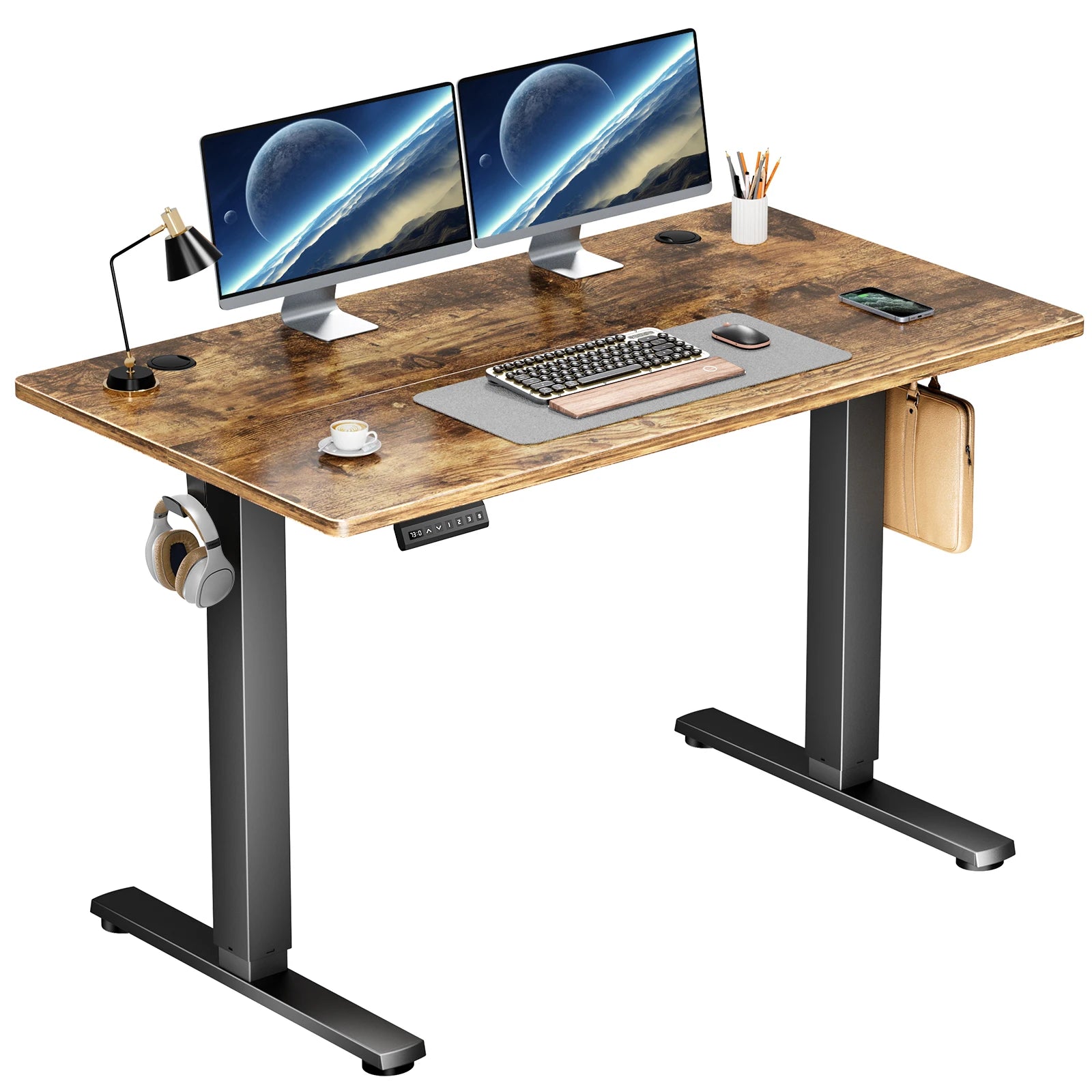 Electric Standing Desk Height Adjustable 40x24 Inch Computer Desk
