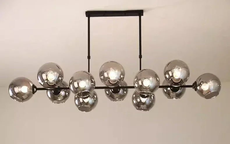 Grey Glass LED Pendant Lights  Chandeliers