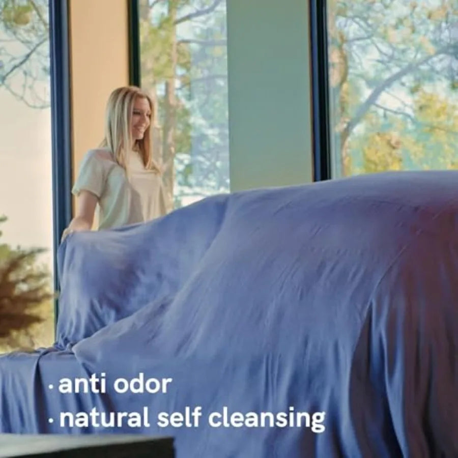 Deep Sleep with Cooling Bed Sheet King Set ,Bamboo, 2 Pillowcases and Flat Sheet ,assorted colors