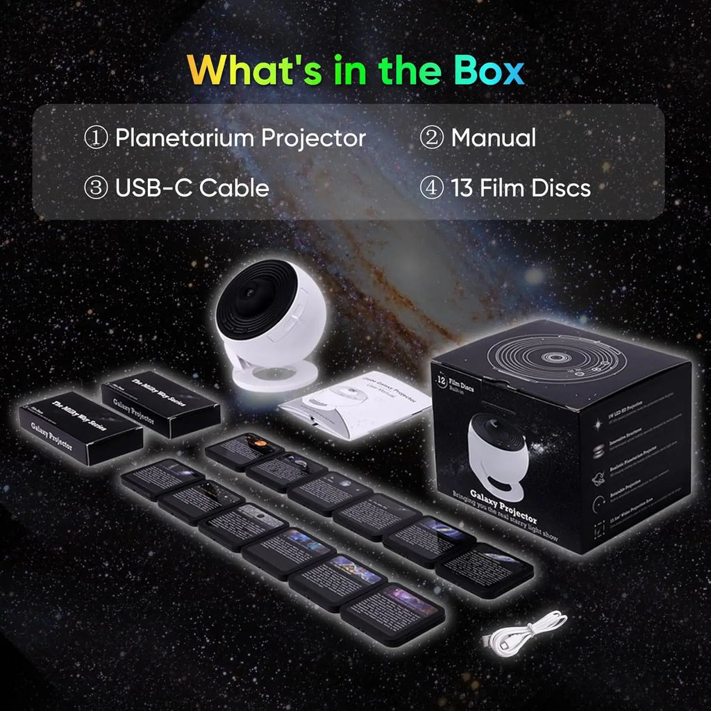 COOL FOR KIDS Galaxy Projector for Bedroom, HD Image Star Projector, Adjustable Galaxy Light Knob