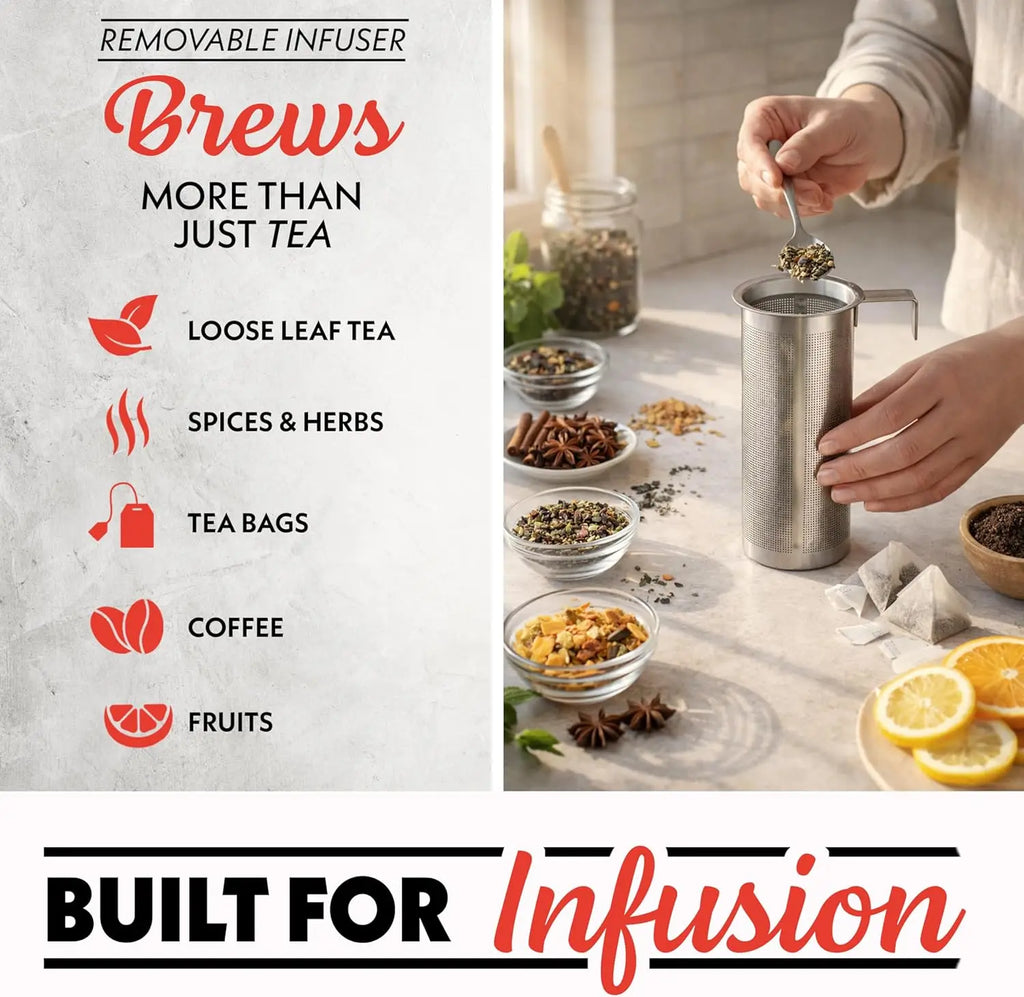 Electric Glass Kettle – 1.7L Programmable Tea & Coffee Brewer
