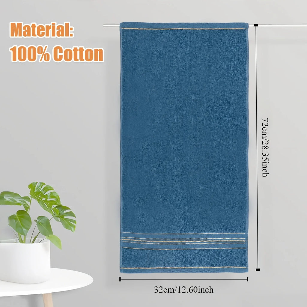 100% Pure Cotton Bath Towel, Soft and Absorbent Multi-Purpose Great Quailty