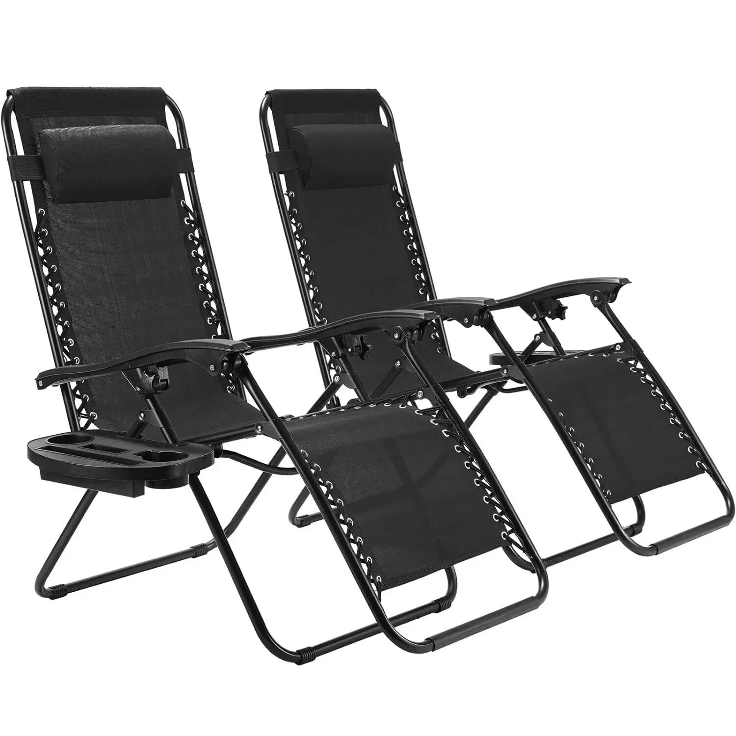 2Pcs Outdoor Foldable Chair, Zero Gravity Chair
