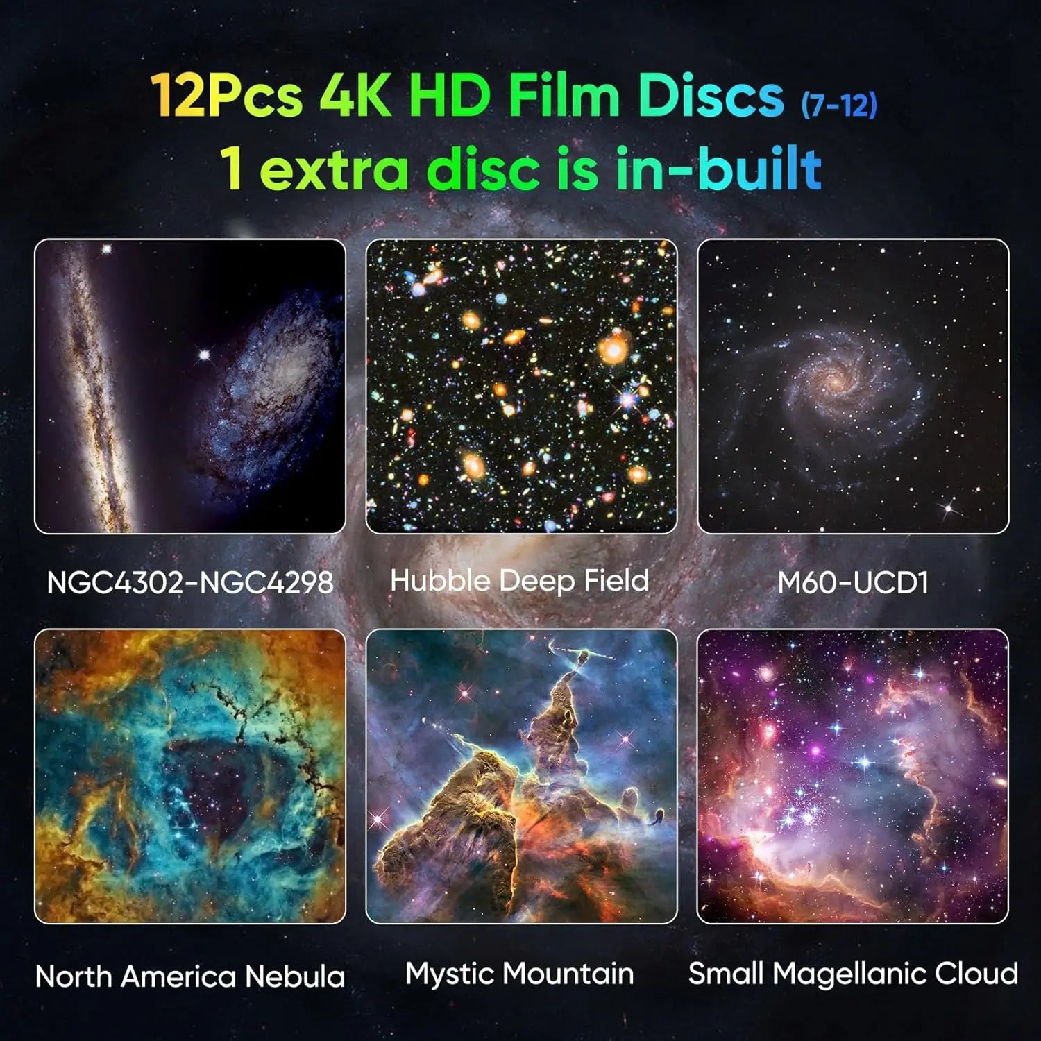 COOL FOR KIDS Galaxy Projector for Bedroom, HD Image Star Projector, Adjustable Galaxy Light Knob