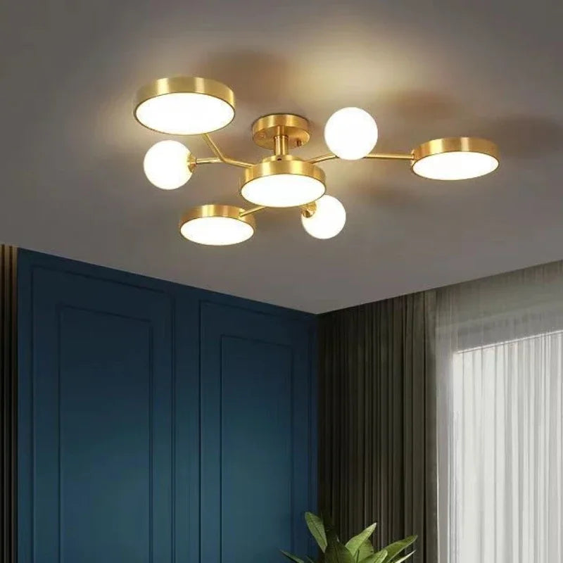 Nordic Ceiling Light Glass Ball LED Chandelier