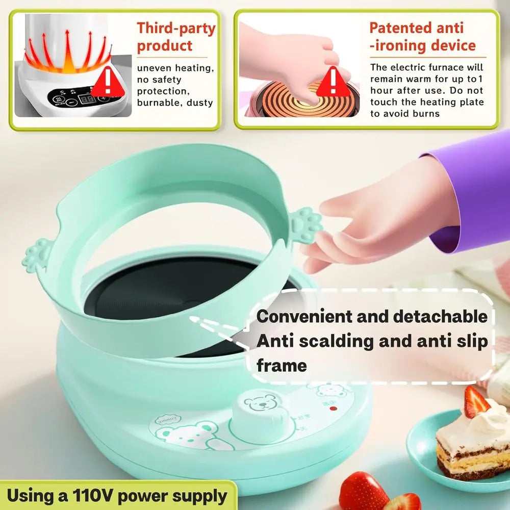 Children's Easy-to-Use Kitchen Tools for Beginner Cooking - Educational Green Set