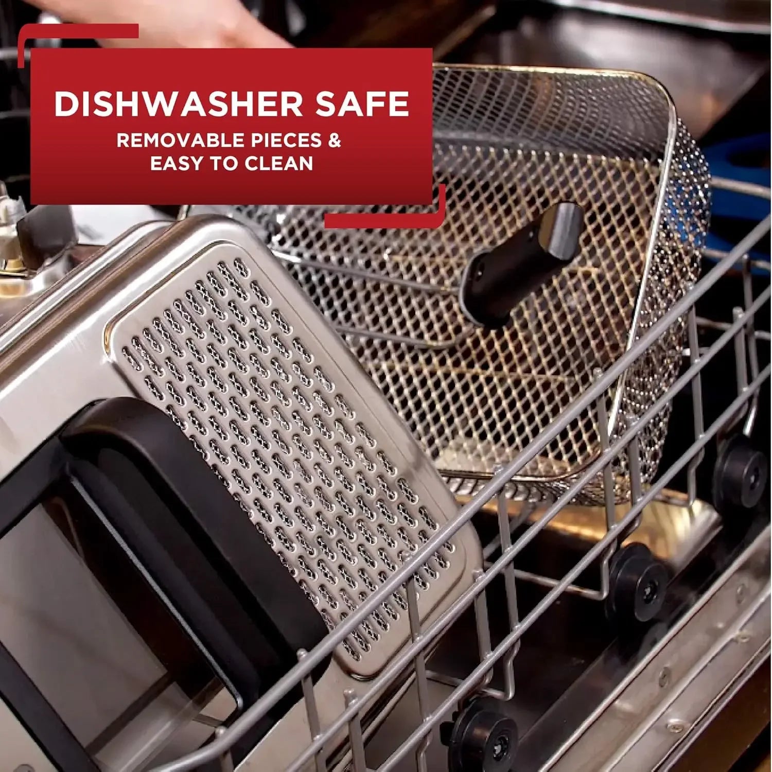 3.5L Stainless Steel Deep Fryer with Basket, 1700W