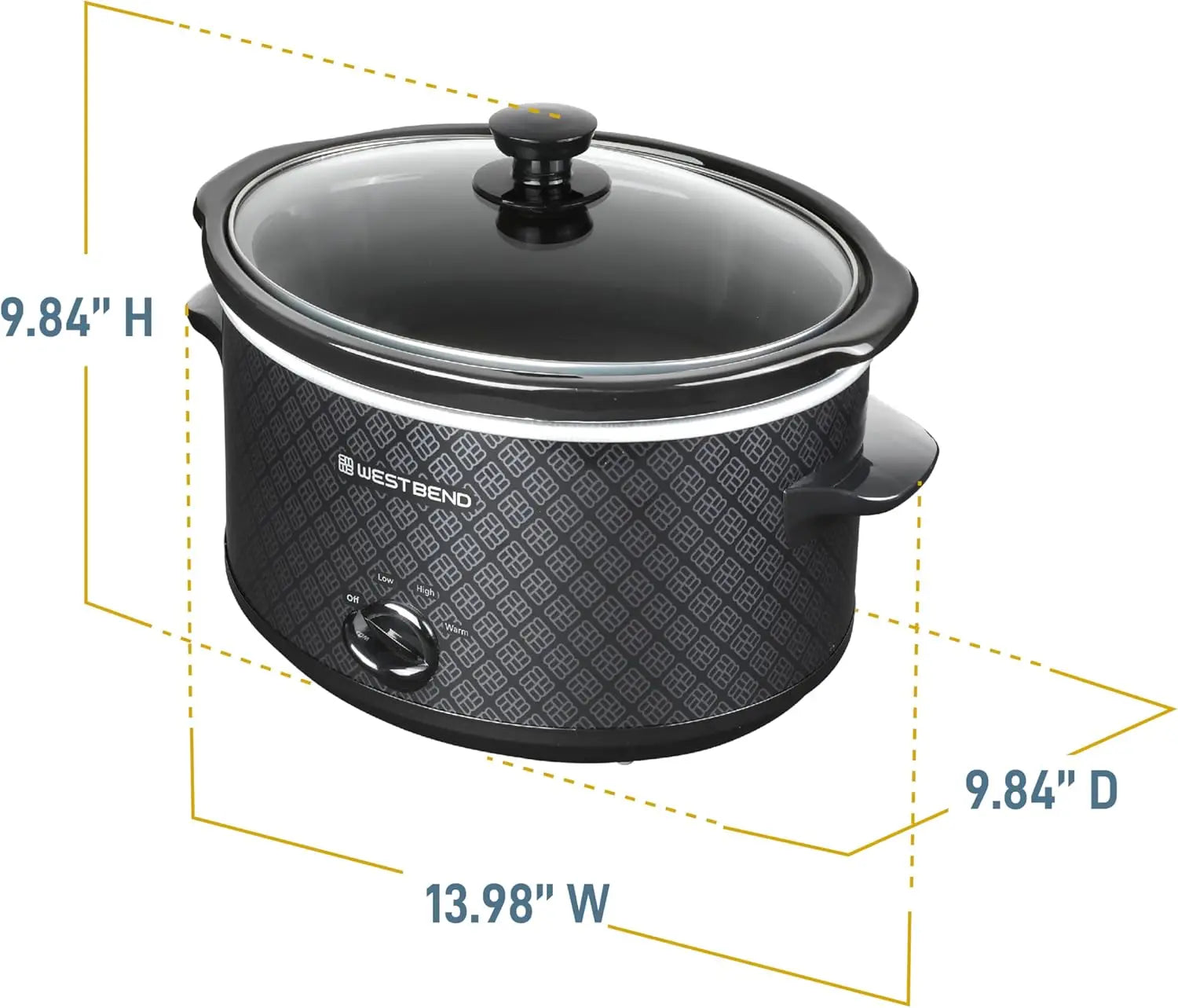 Slow Cooker 4-Quart Manual Crockery Style