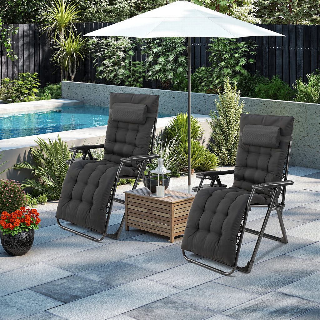Zero Gravity Recliner Patio Lounge Chair ,Portable with Cup Holders