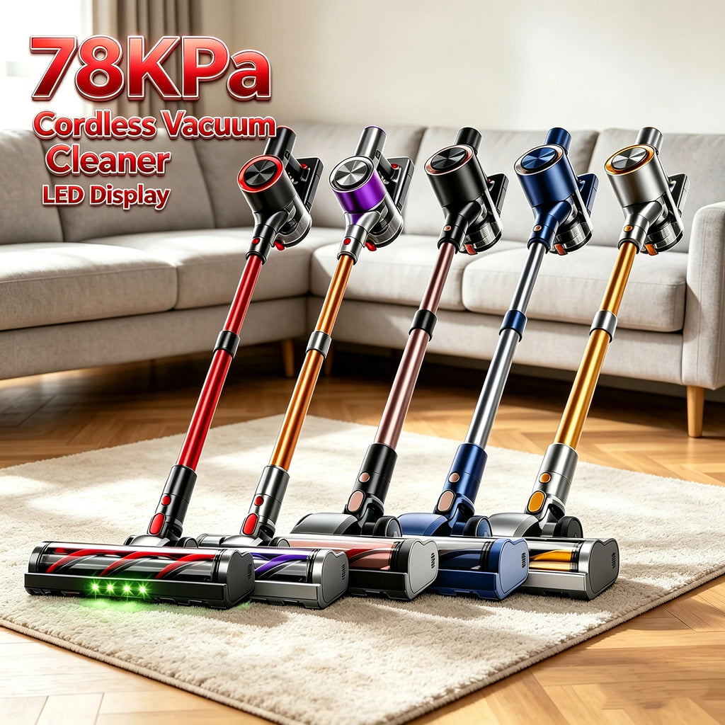 Powerful Cordless Vacuum Cleaner LED Display 45Mins Self Standing