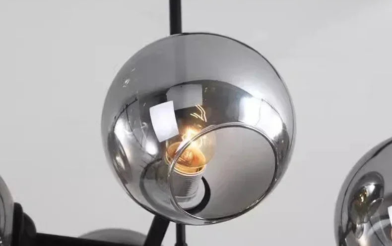 Grey Glass LED Pendant Lights  Chandeliers