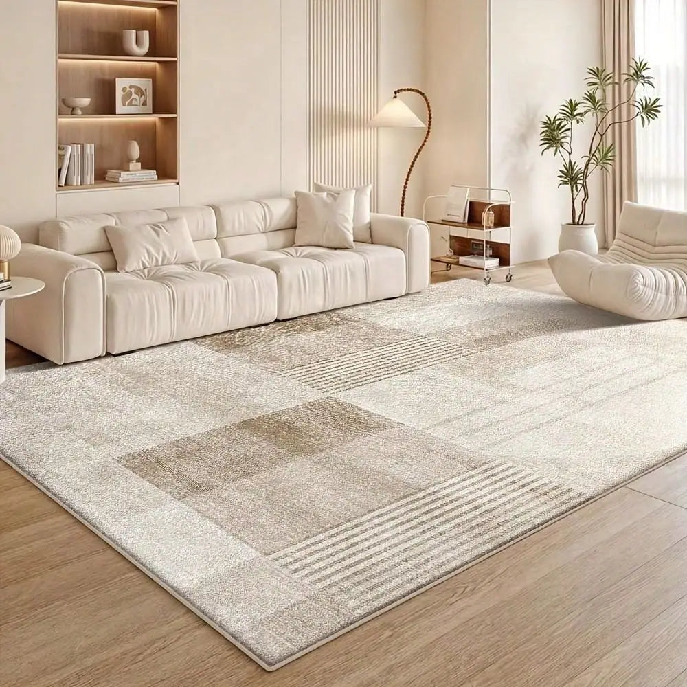 Elegant Geometric Pattern Area Rug Washable Rug Vintage