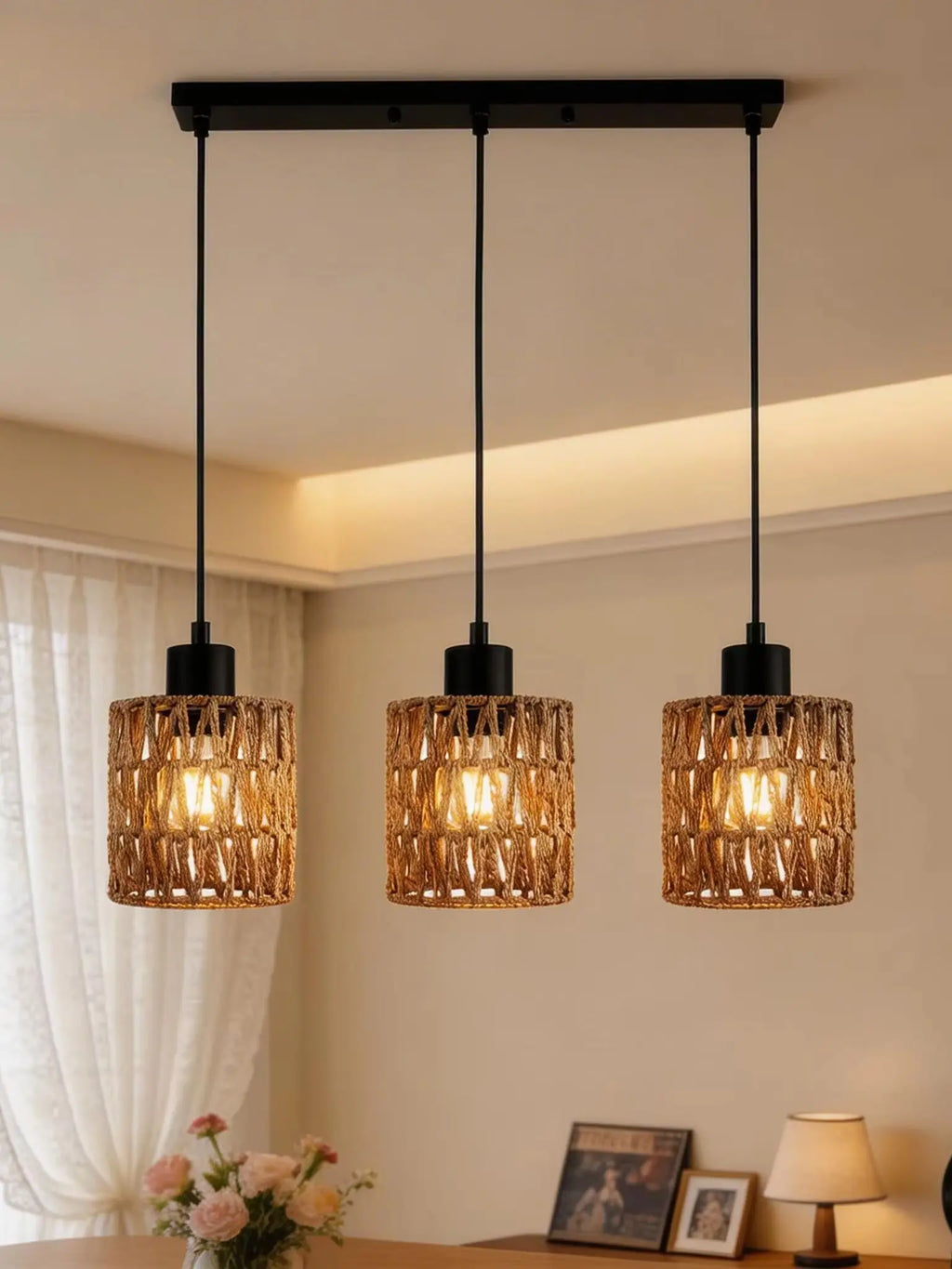 Farmhouse Boho Hanging Light Fixture