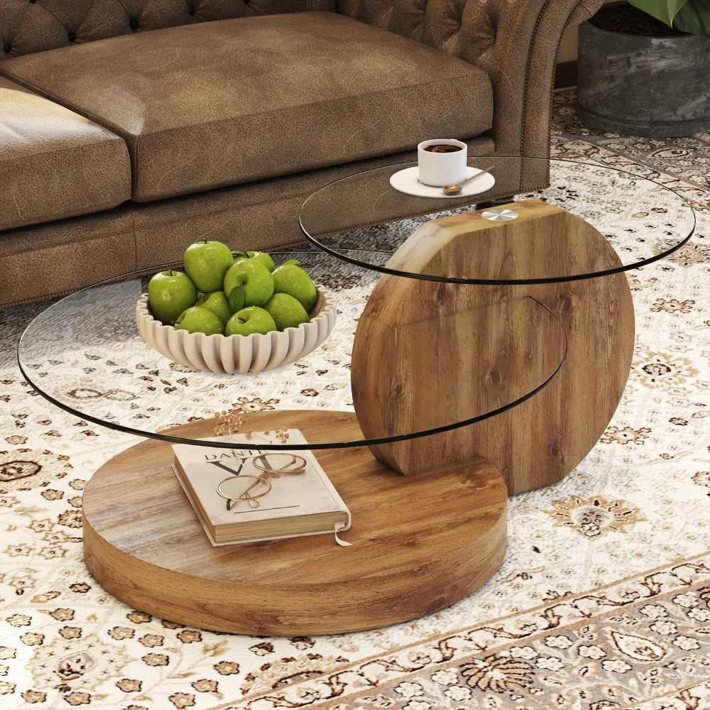 Modern and Sleek 42 Inches Glass Coffee Table